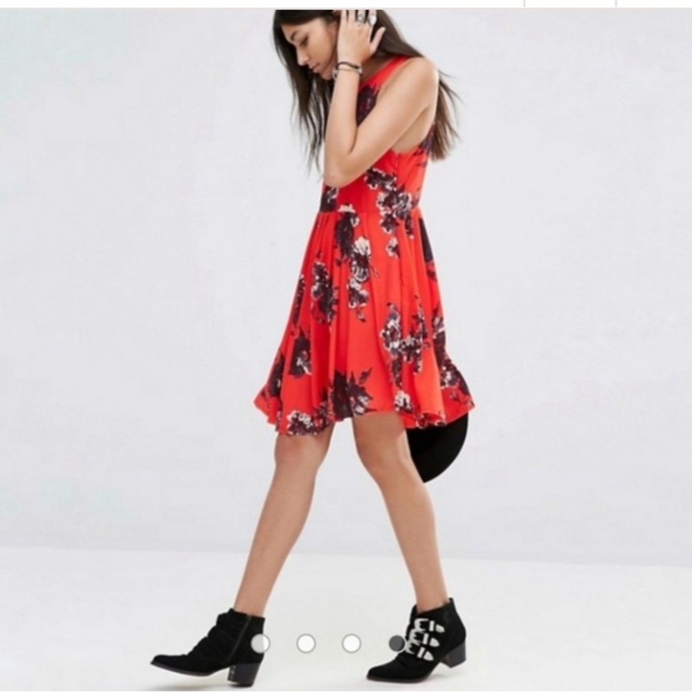 free people FLUTTER BY floral dress .